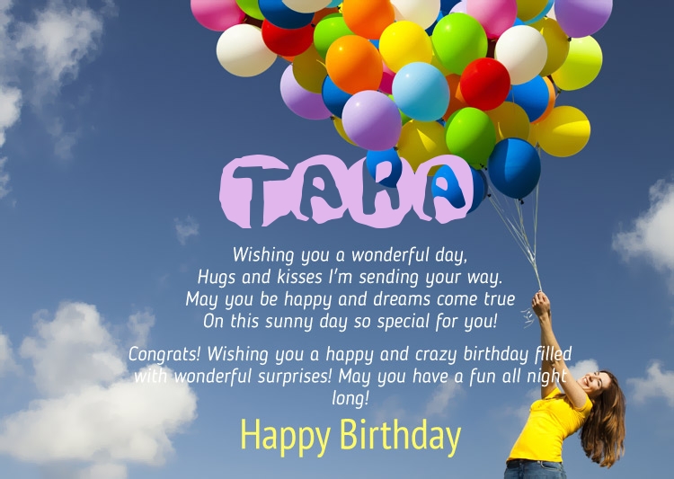 images with names Birthday Congratulations for Tara