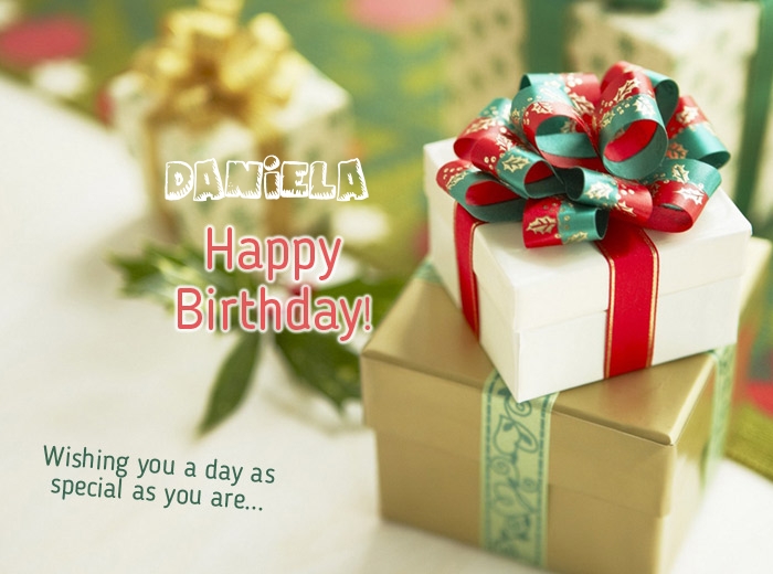 images with names Birthday wishes for Daniela