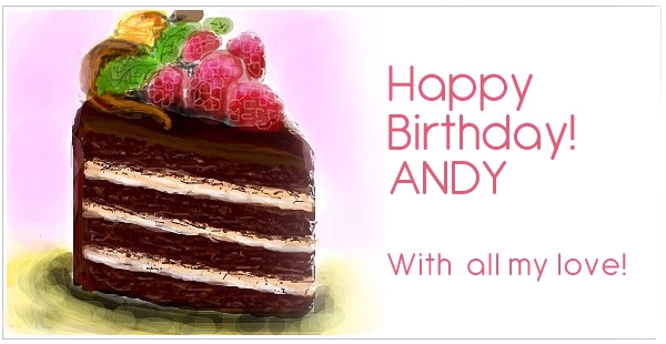 images with names Happy Birthday for ANDY with my love
