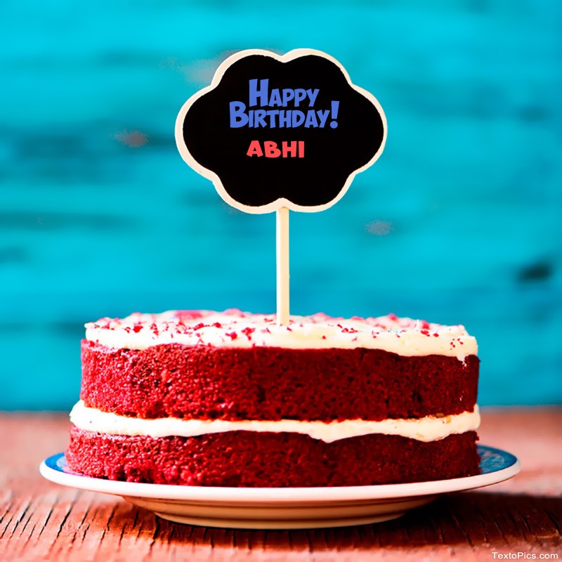 images with names Download Happy Birthday card Abhi free