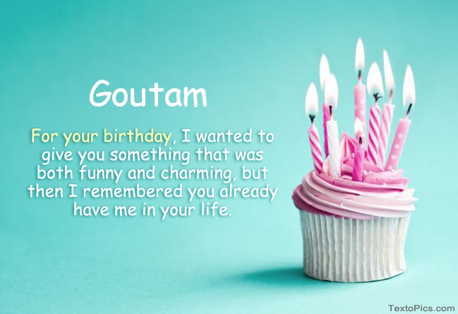 images with names Happy Birthday Goutam in pictures