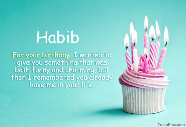 images with names Happy Birthday Habib in pictures