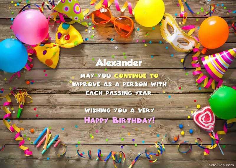 images with names Funny pictures Happy Birthday Alexander