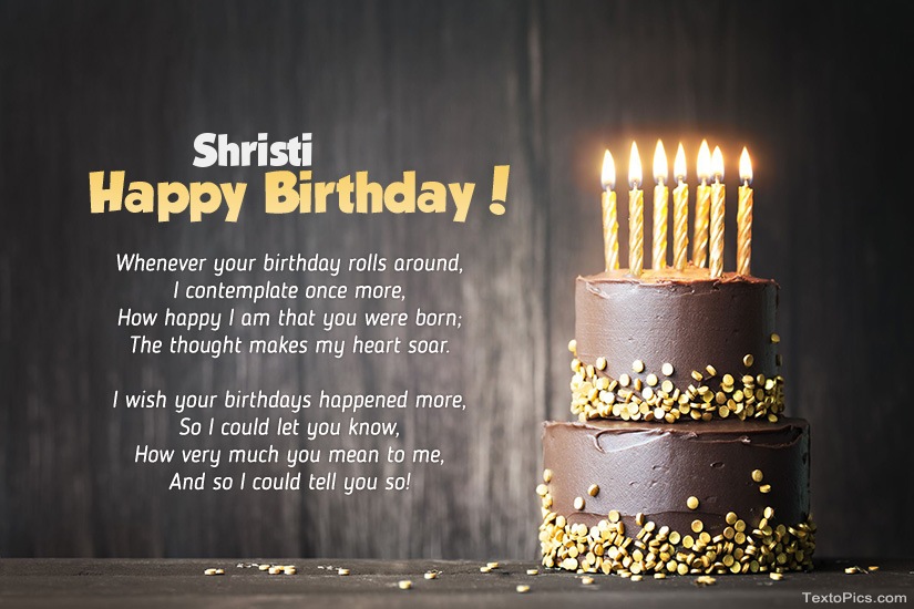 images with names Happy Birthday images for Shristi