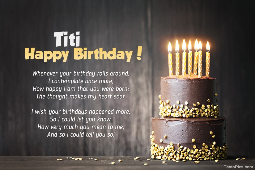 images with names Happy Birthday images for Titi
