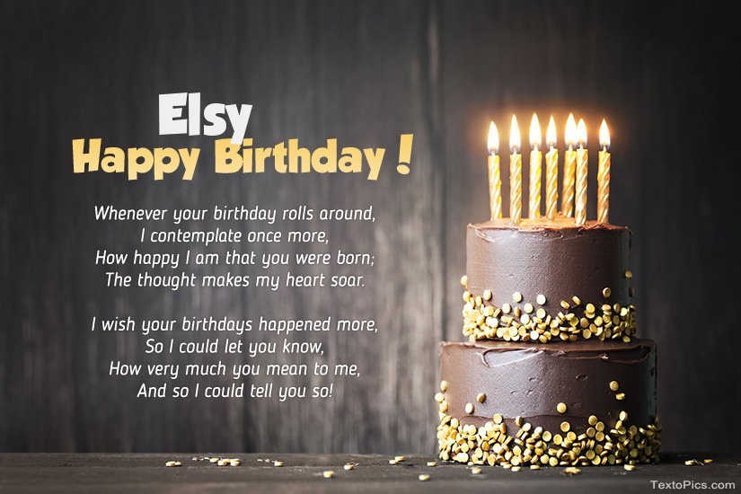 images with names Happy Birthday images for Elsy