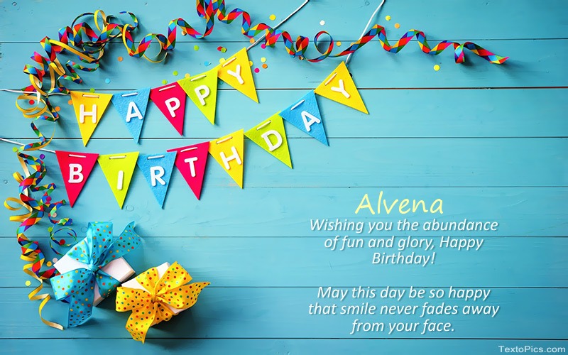 images with names Happy Birthday pics for Alvena