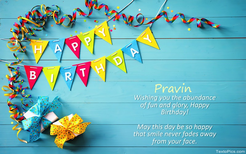 images with names Happy Birthday pics for Pravin