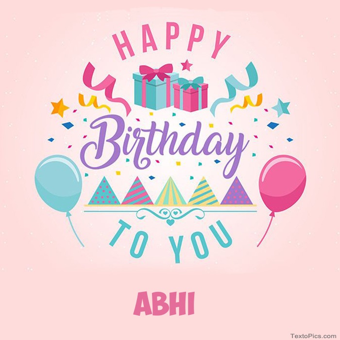images with names Abhi - Happy Birthday pictures