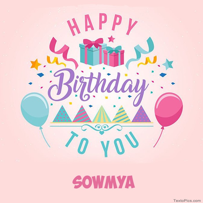images with names Sowmya - Happy Birthday pictures