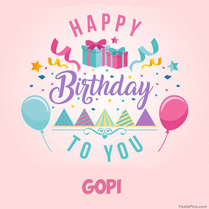 images with names Gopi - Happy Birthday pictures
