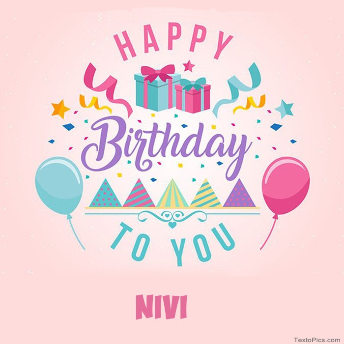 images with names Nivi - Happy Birthday pictures