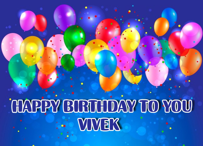 images with names Happy Birthday to you Vivek image