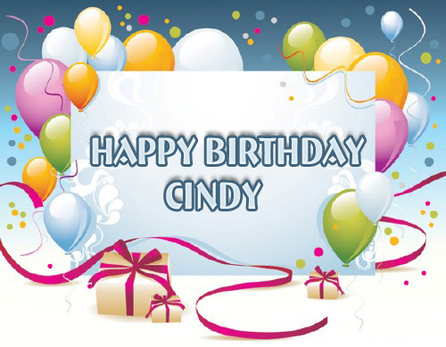 images with names Happy Birthday CINDY image