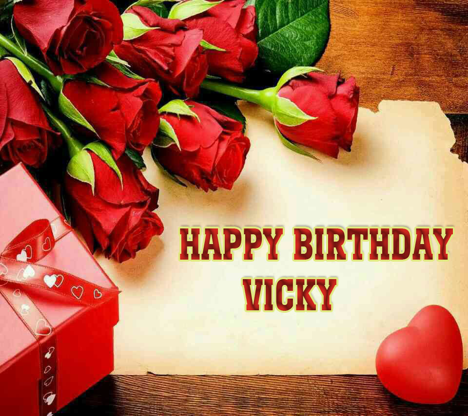 images with names Happy Birthday Vicky image