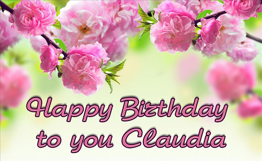 images with names Happy Birthday CLAUDIA