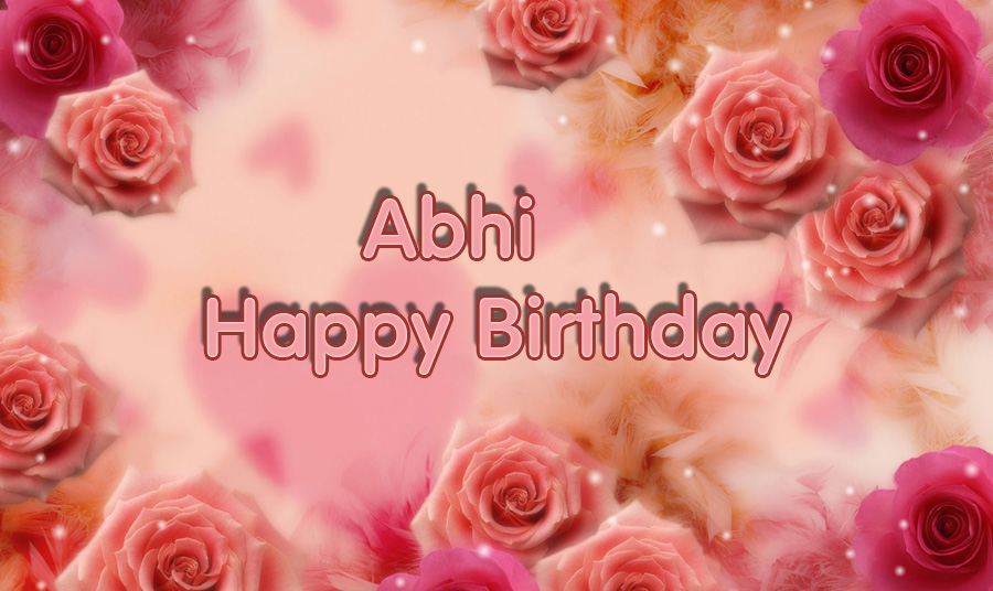 images with names Happy Birthday Abhi