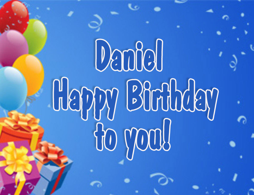 images with names Daniel, Happy Birthday!