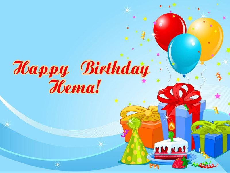 images with names Happy Birthday Hema!