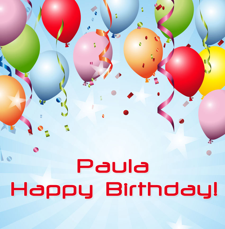 images with names Paula, Happy Birthday!
