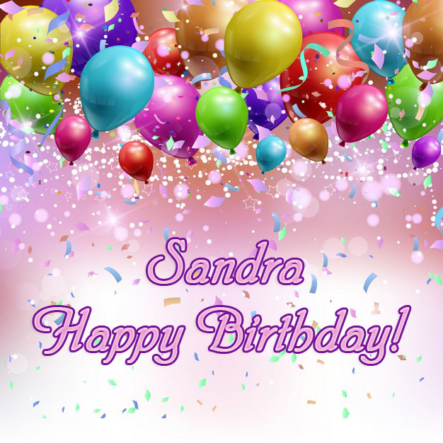 images with names Sandra Happy Birthday to you!