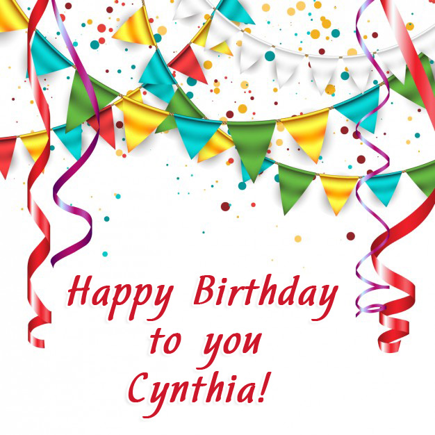 images with names Cynthia Happy Birthday to you!
