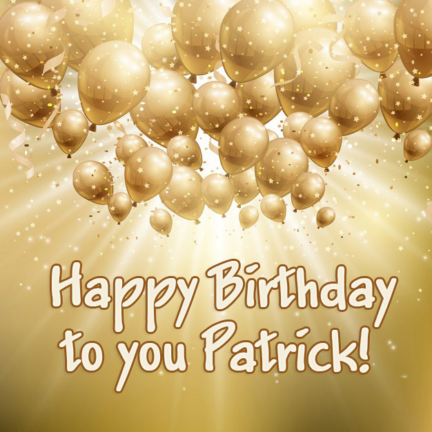 images with names Patrick Happy Birthday to you!