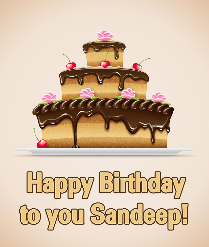 images with names Sandeep Happy Birthday to you!