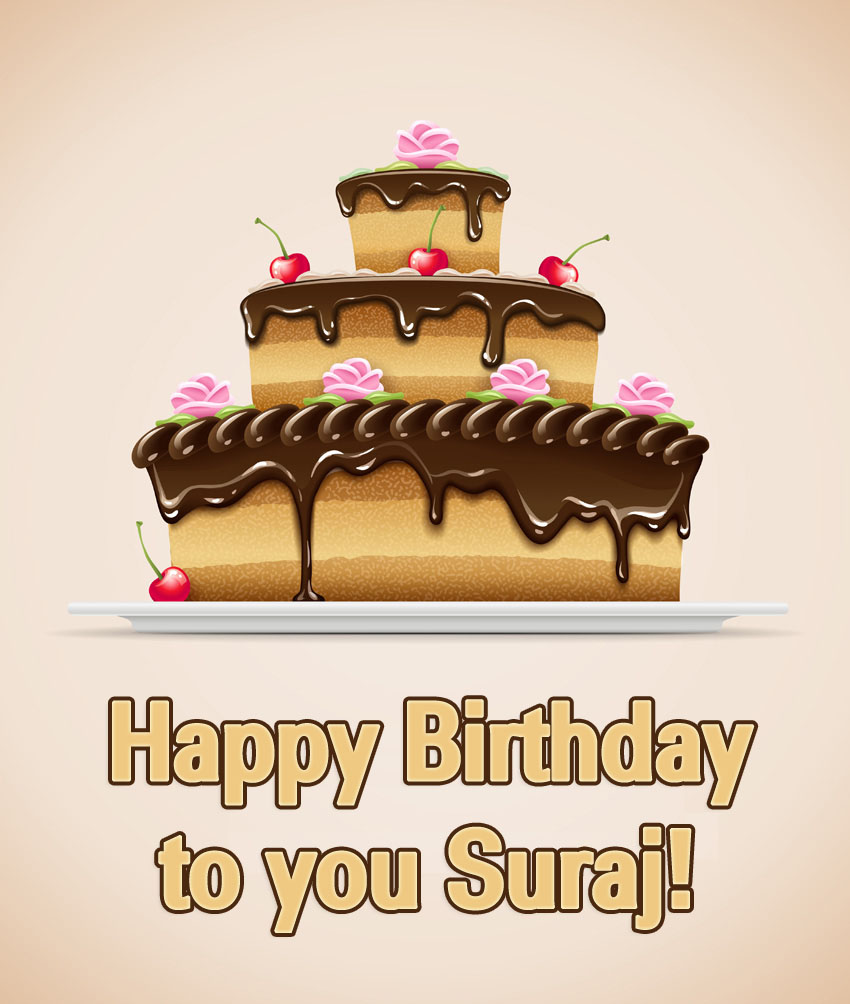 images with names Suraj Happy Birthday to you!