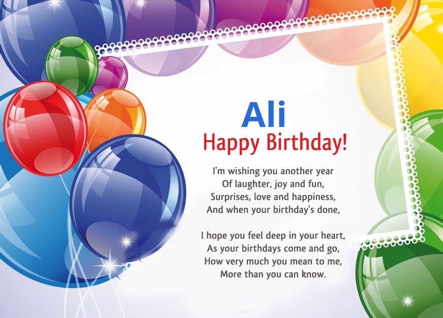images with names Ali, I'm wishing you another year!