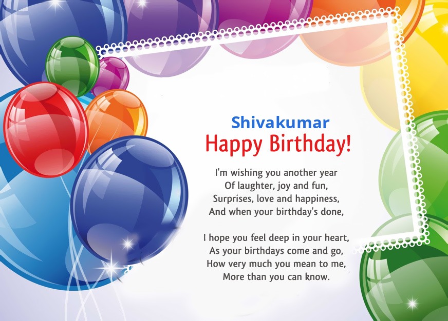images with names Shivakumar, I'm wishing you another year!