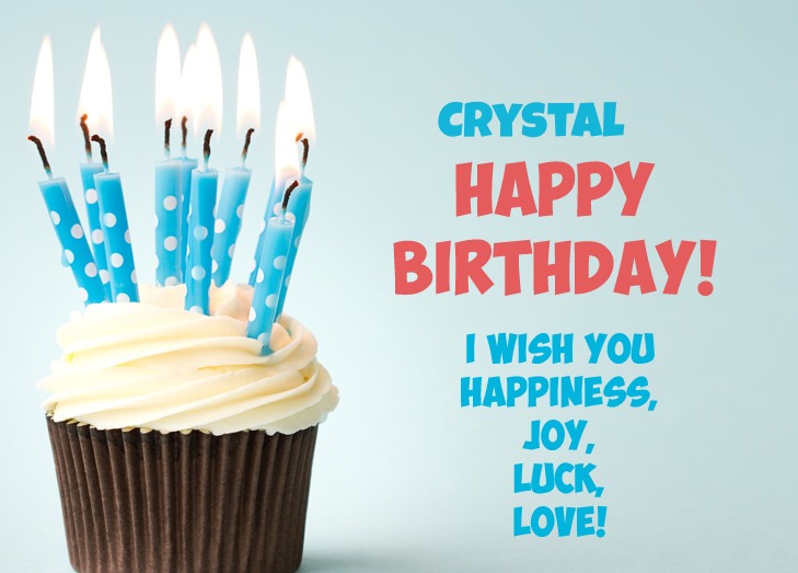 images with names Happy birthday Crystal pics