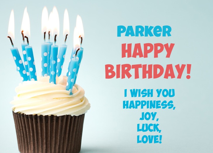 images with names Happy birthday Parker pics