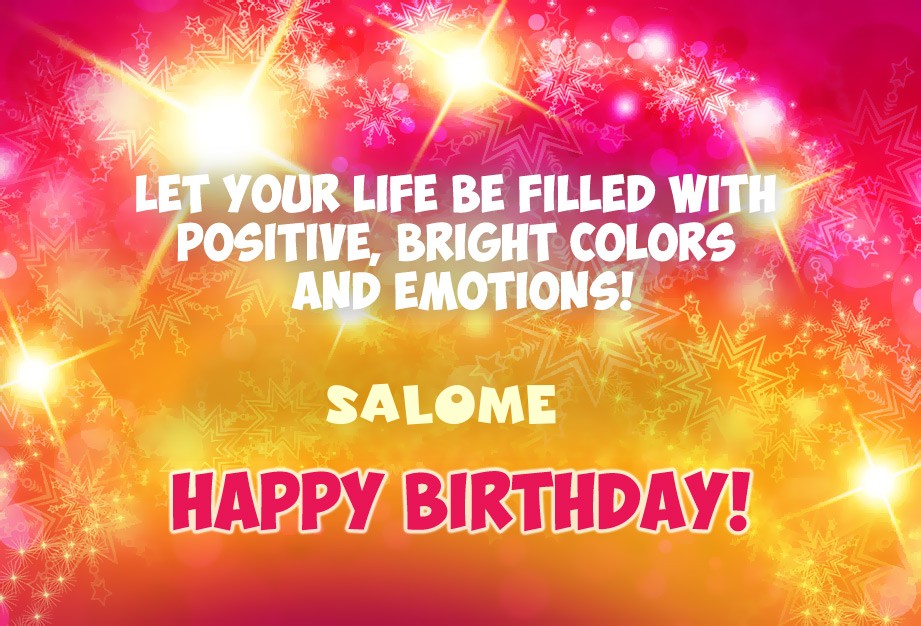 images with names Happy Birthday Salome images