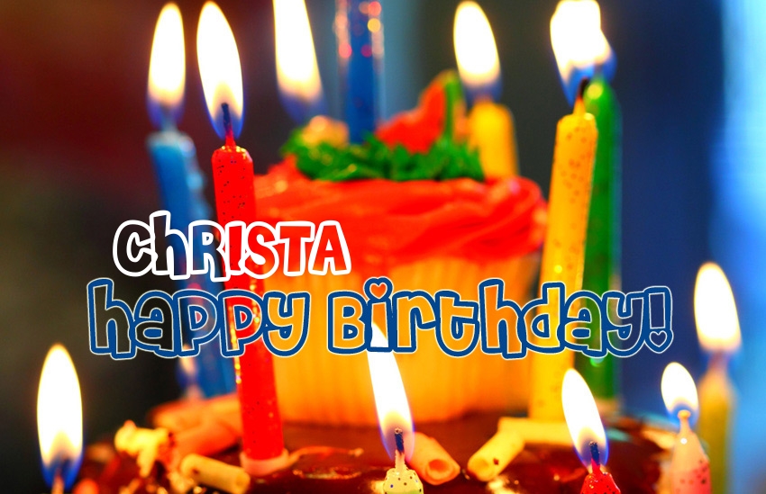 images with names Happy Birthday CHRISTA image