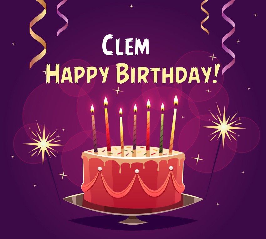 images with names Happy Birthday Clem pictures