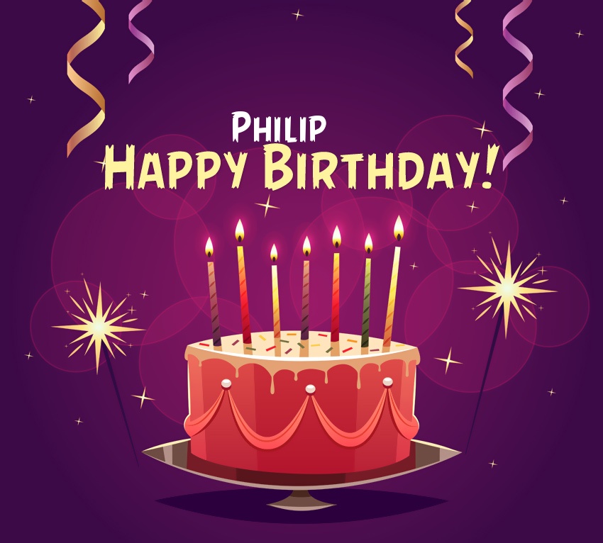 images with names Happy Birthday Philip pictures