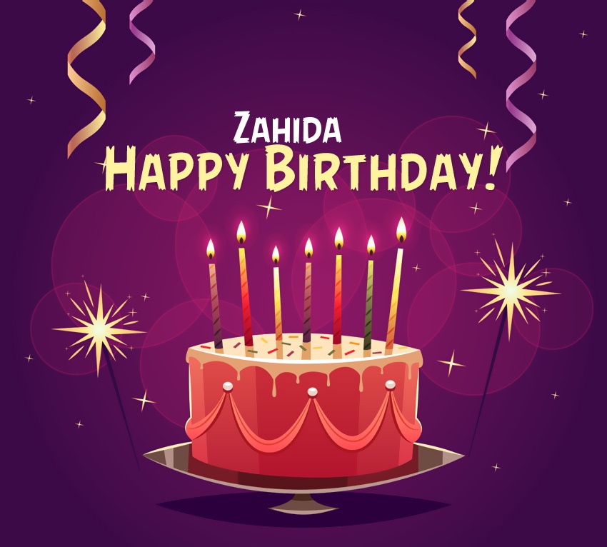 images with names Happy Birthday Zahida pictures