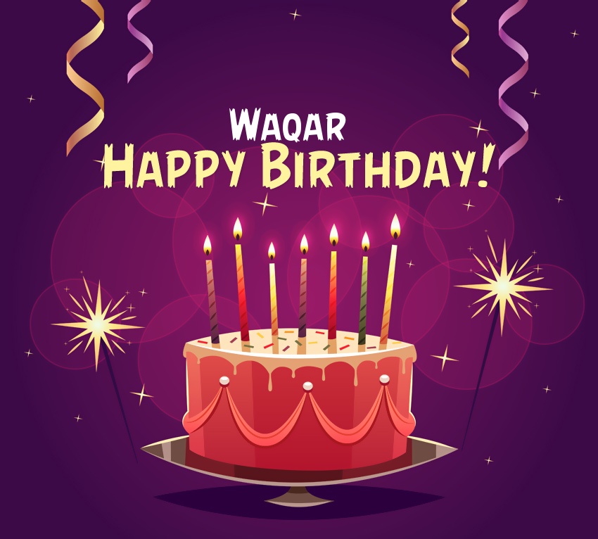 images with names Happy Birthday Waqar pictures