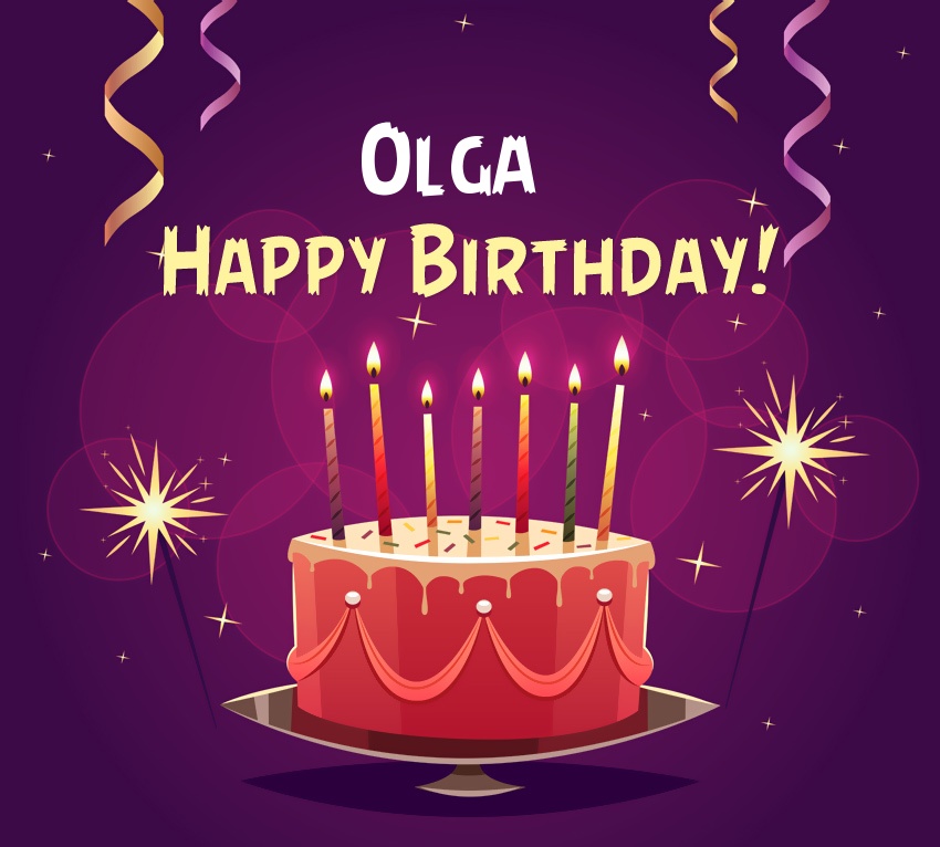 images with names Happy Birthday Olga pictures