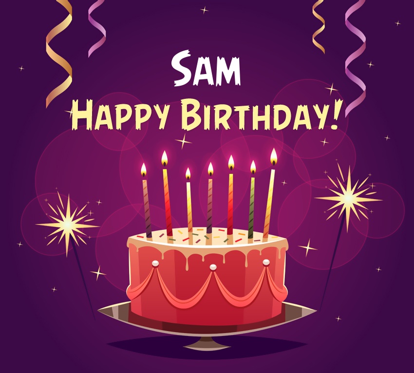 images with names Happy Birthday Sam pictures
