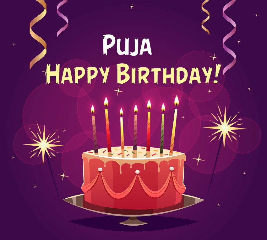 images with names Happy Birthday Puja pictures
