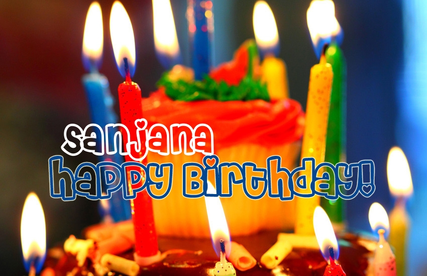 images with names Happy Birthday Sanjana image