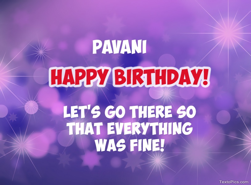 images with names Happy Birthday cards for Pavani