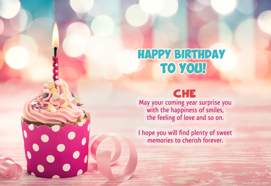 images with names Wishes Che for Happy Birthday