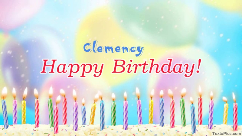 images with names Cool congratulations for Happy Birthday of Clemency