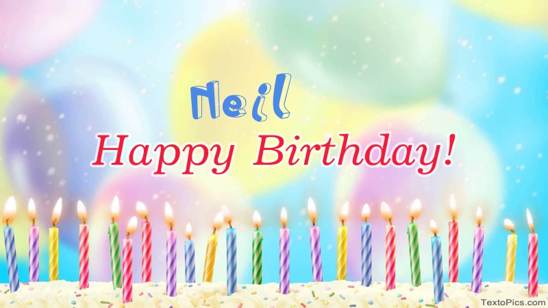 images with names Cool congratulations for Happy Birthday of Neil