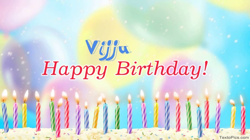 images with names Cool congratulations for Happy Birthday of Vijju