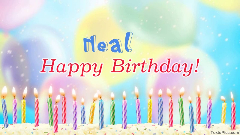 images with names Cool congratulations for Happy Birthday of Neal