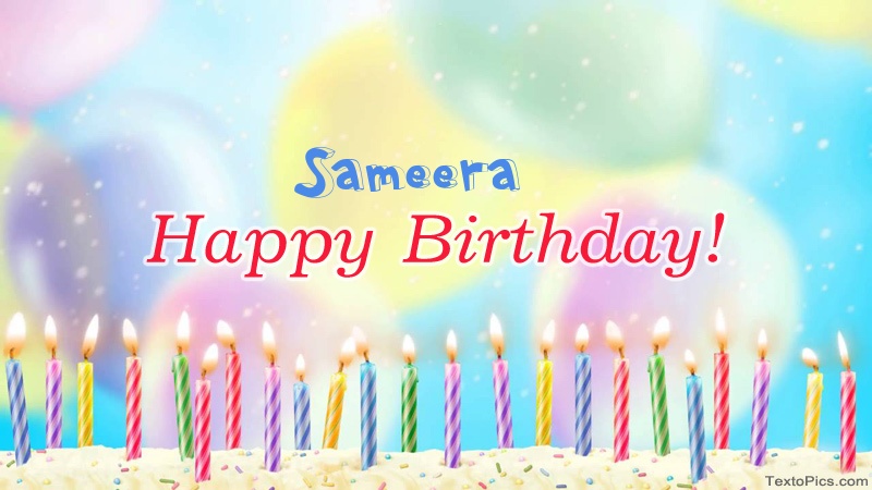 images with names Cool congratulations for Happy Birthday of Sameera